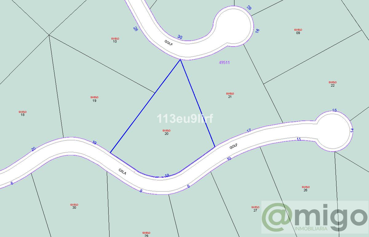 For sale of land in La Cala Golf
