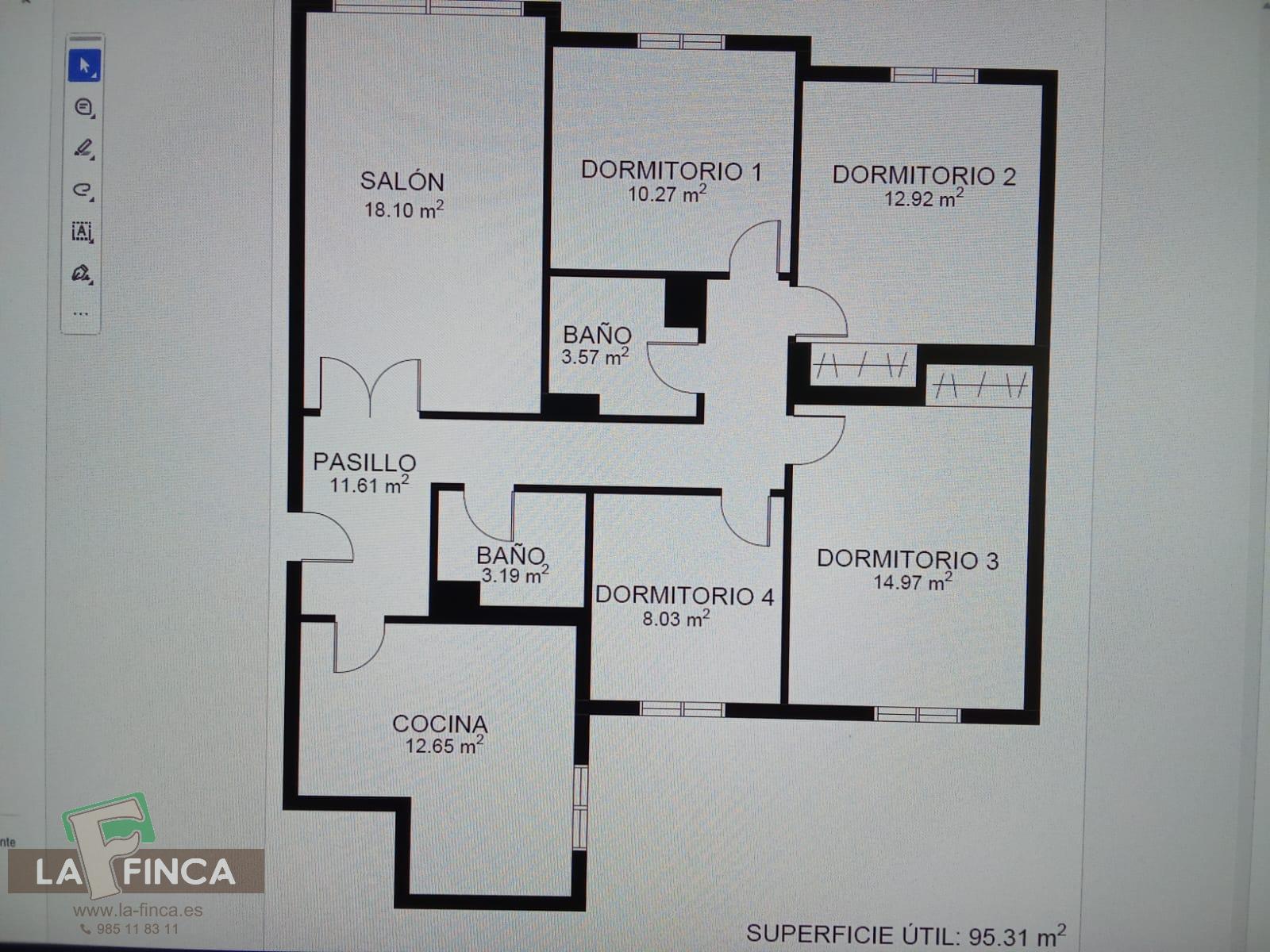 For sale of flat in Gijón