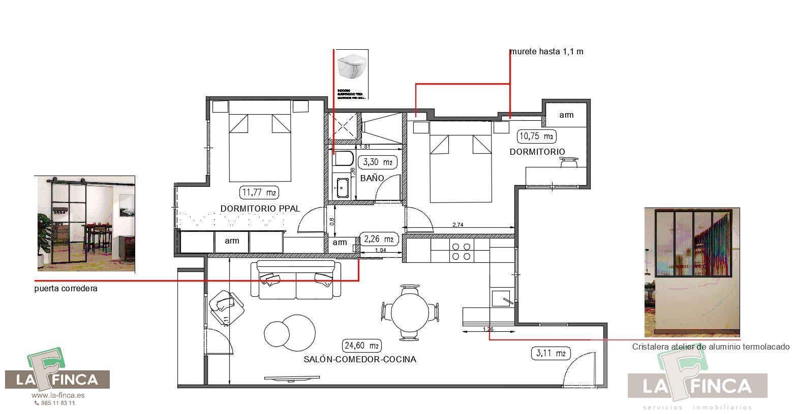 For sale of flat in Oviedo
