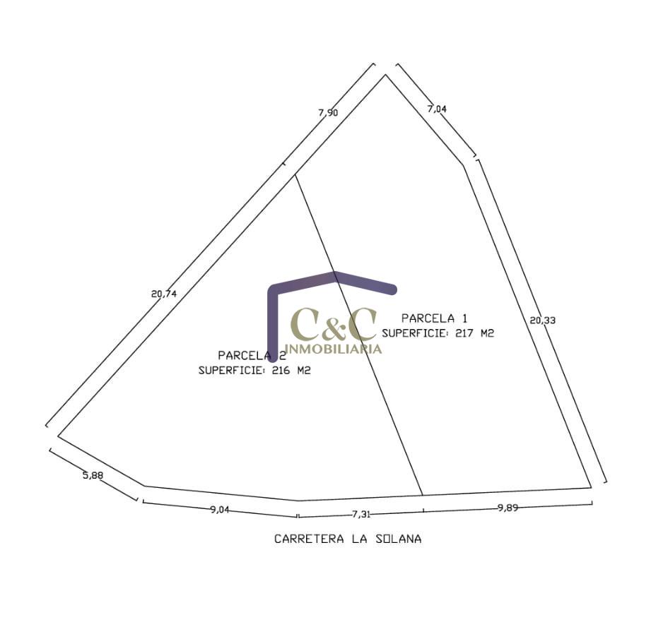 For sale of land in Manzanares