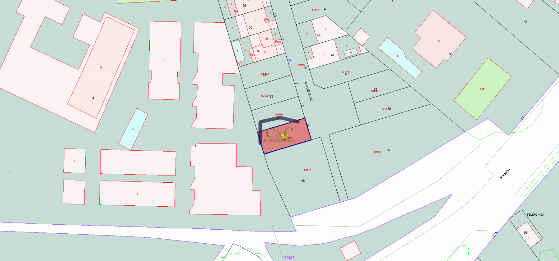 For sale of land in Manzanares