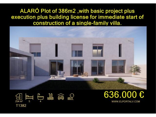For sale of land in Alaró