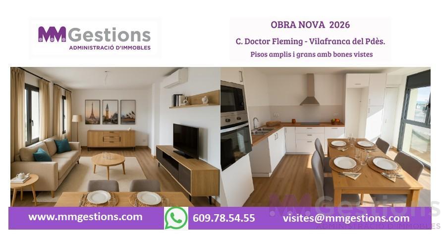 Venta de obra nueva en Vilafranca del Penedès