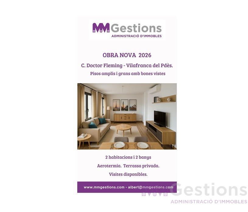 Venta de obra nueva en Vilafranca del Penedès