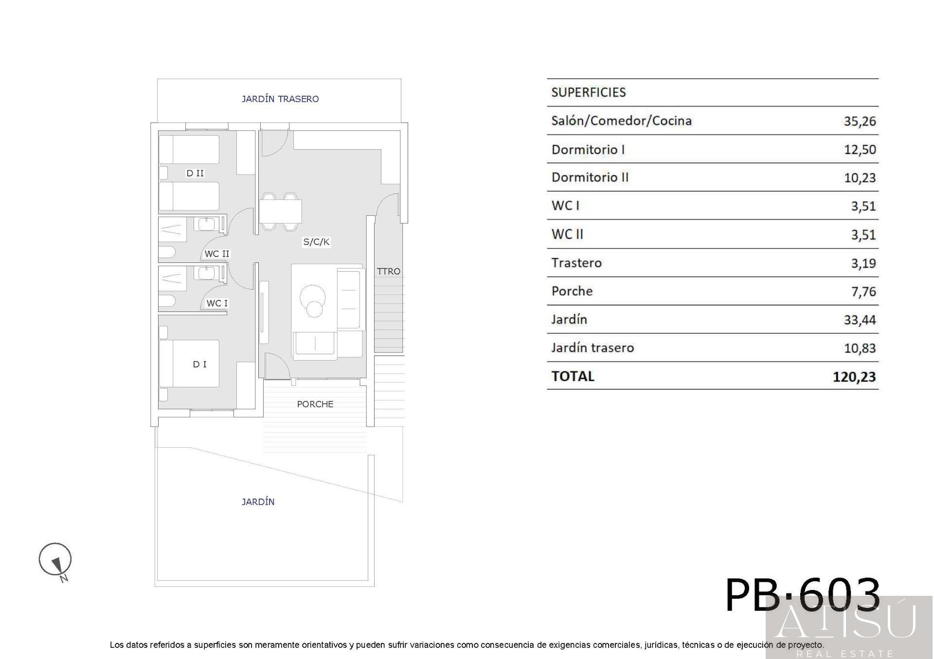 Venta de bungalow en San miguel de salinas