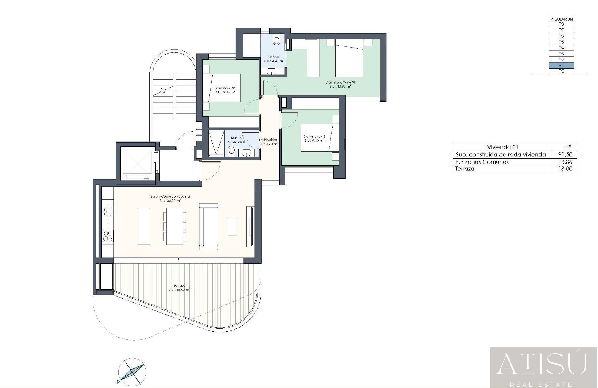 For sale of apartment in Guardamar del segura