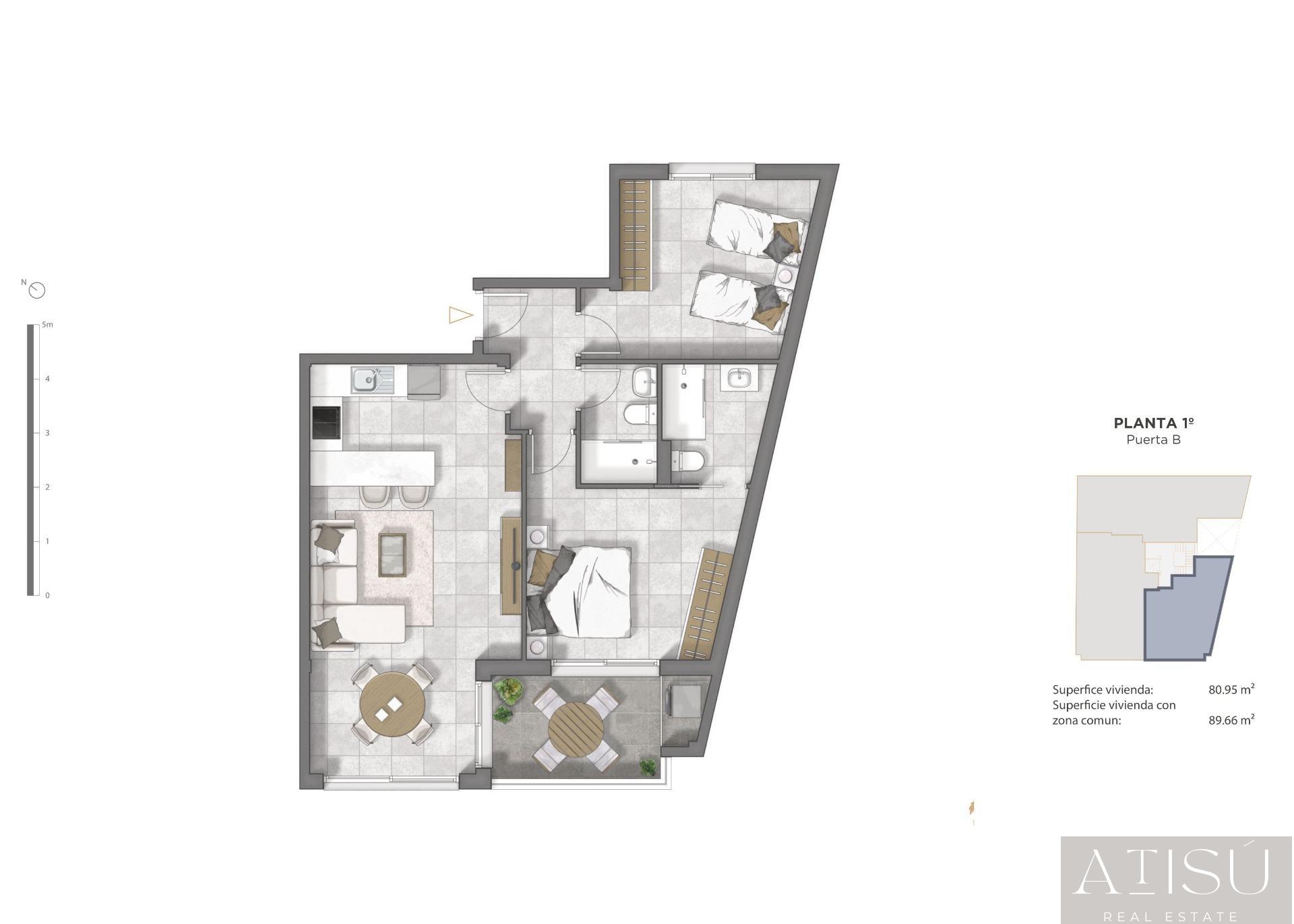 For sale of apartment in Guardamar del segura