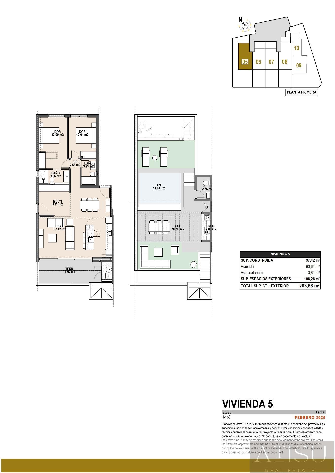 Venta de bungalow en Pilar de la horadada