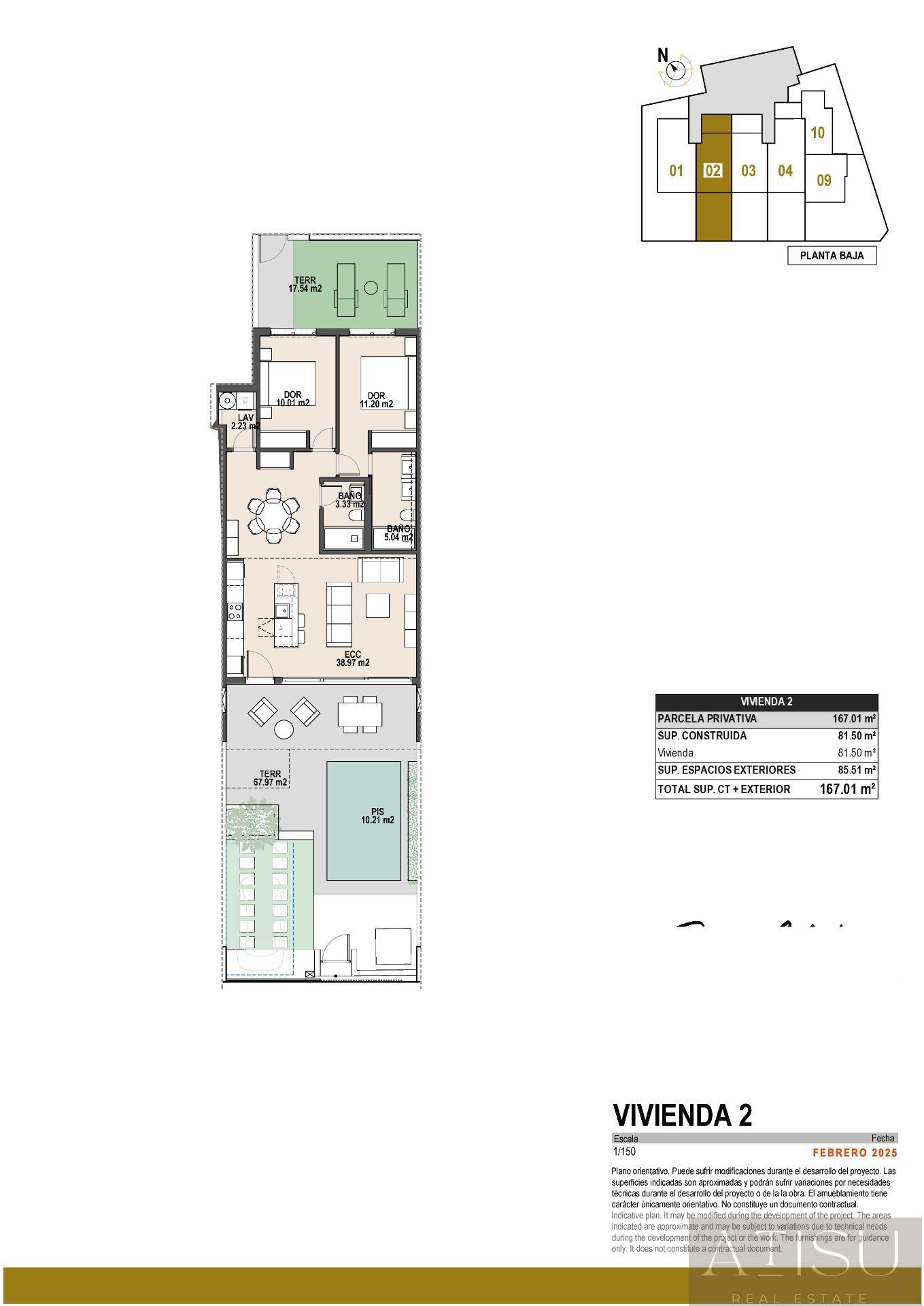 Venta de bungalow en Pilar de la horadada