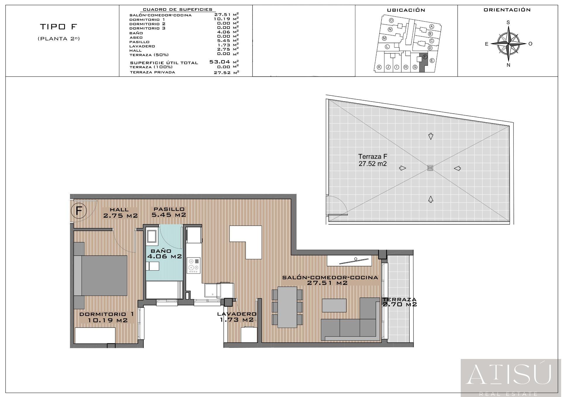 For sale of penthouse in Algorfa
