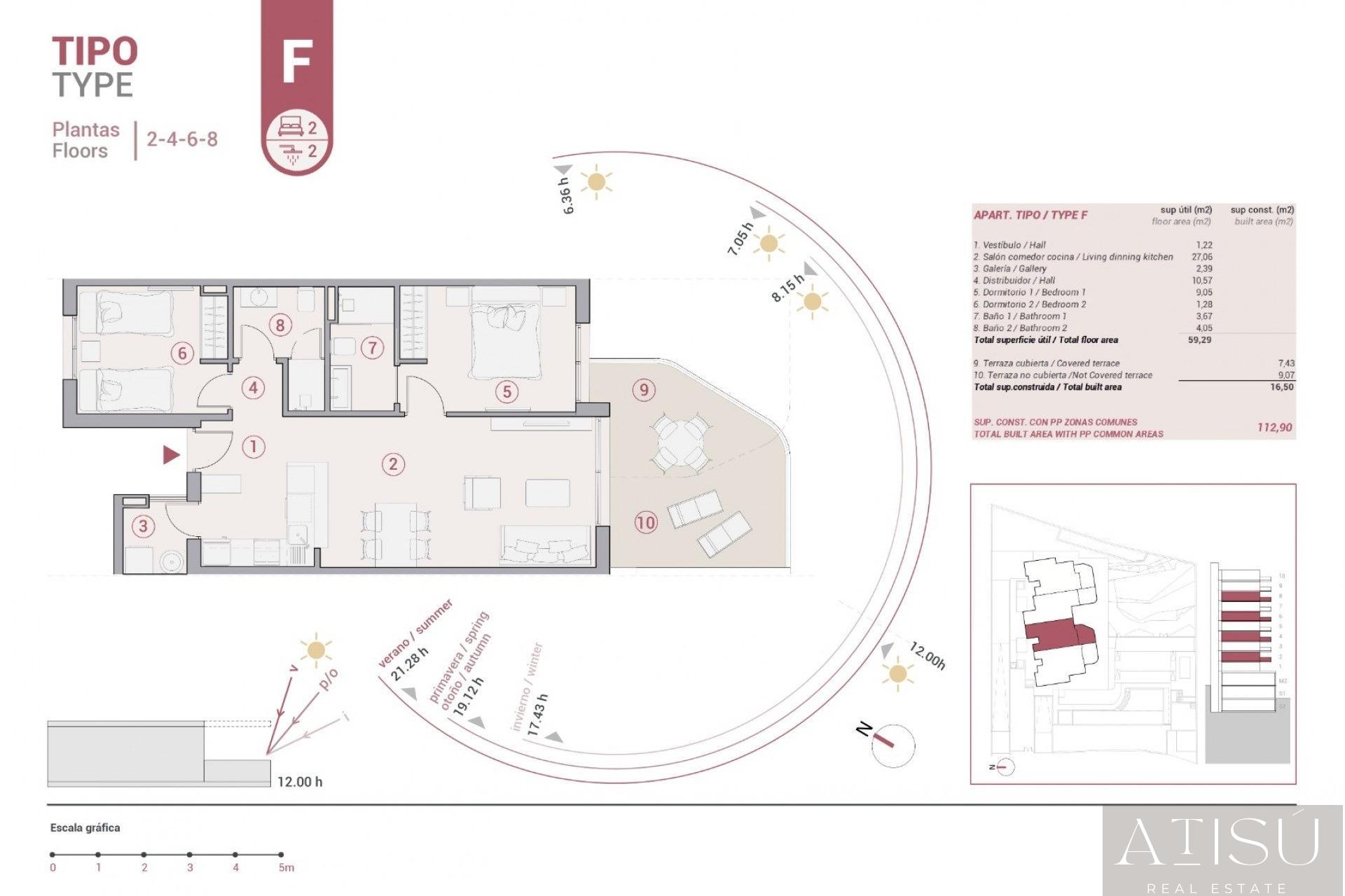 For sale of apartment in Calpe