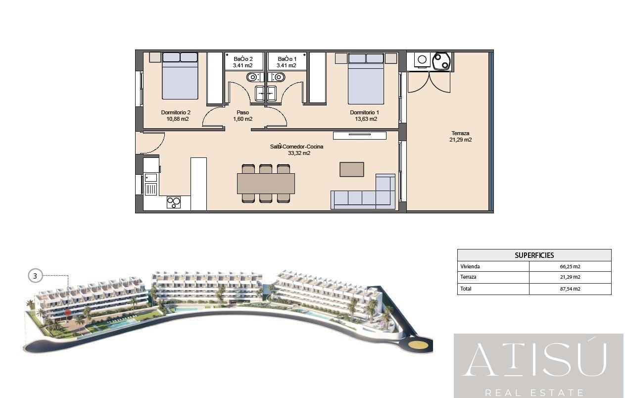 For sale of apartment in Finestrat