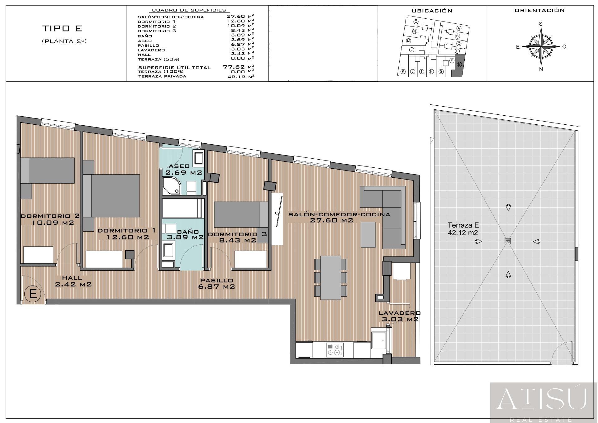 For sale of penthouse in Algorfa