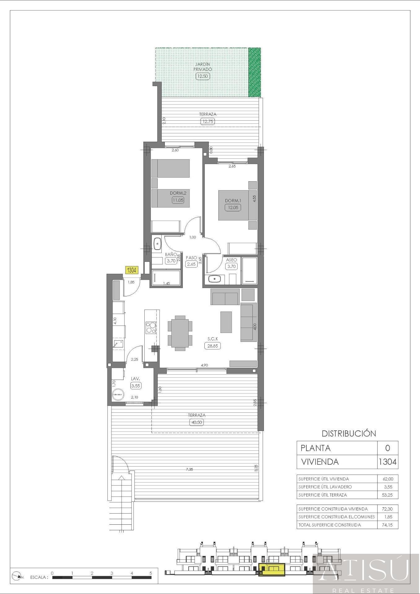 Venta de bungalow en Algorfa