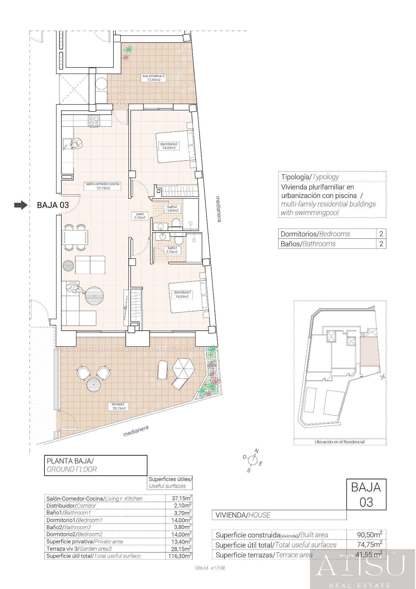 Venta de apartamento en Hondón de las nieves
