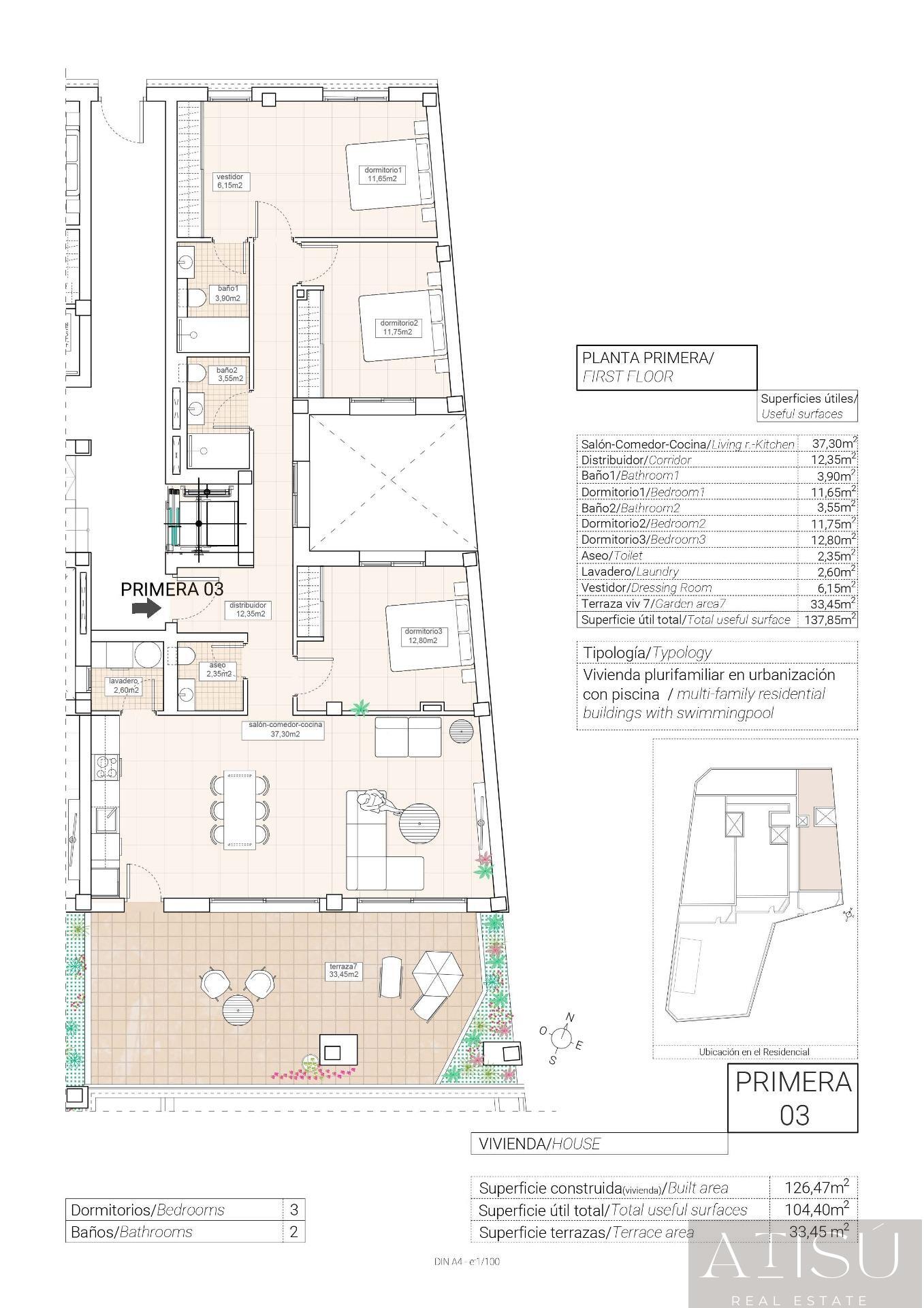 Venta de apartamento en Hondón de las nieves