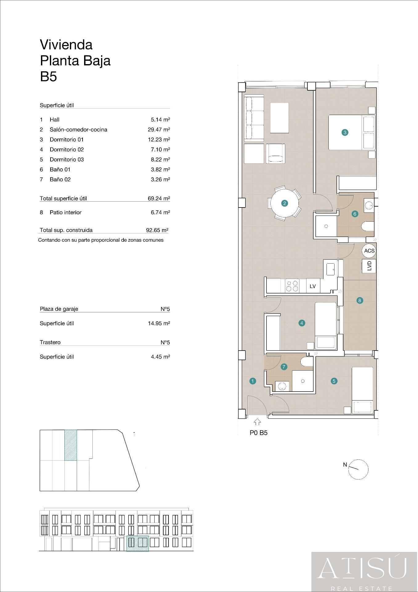 Venta de apartamento en Jacarilla