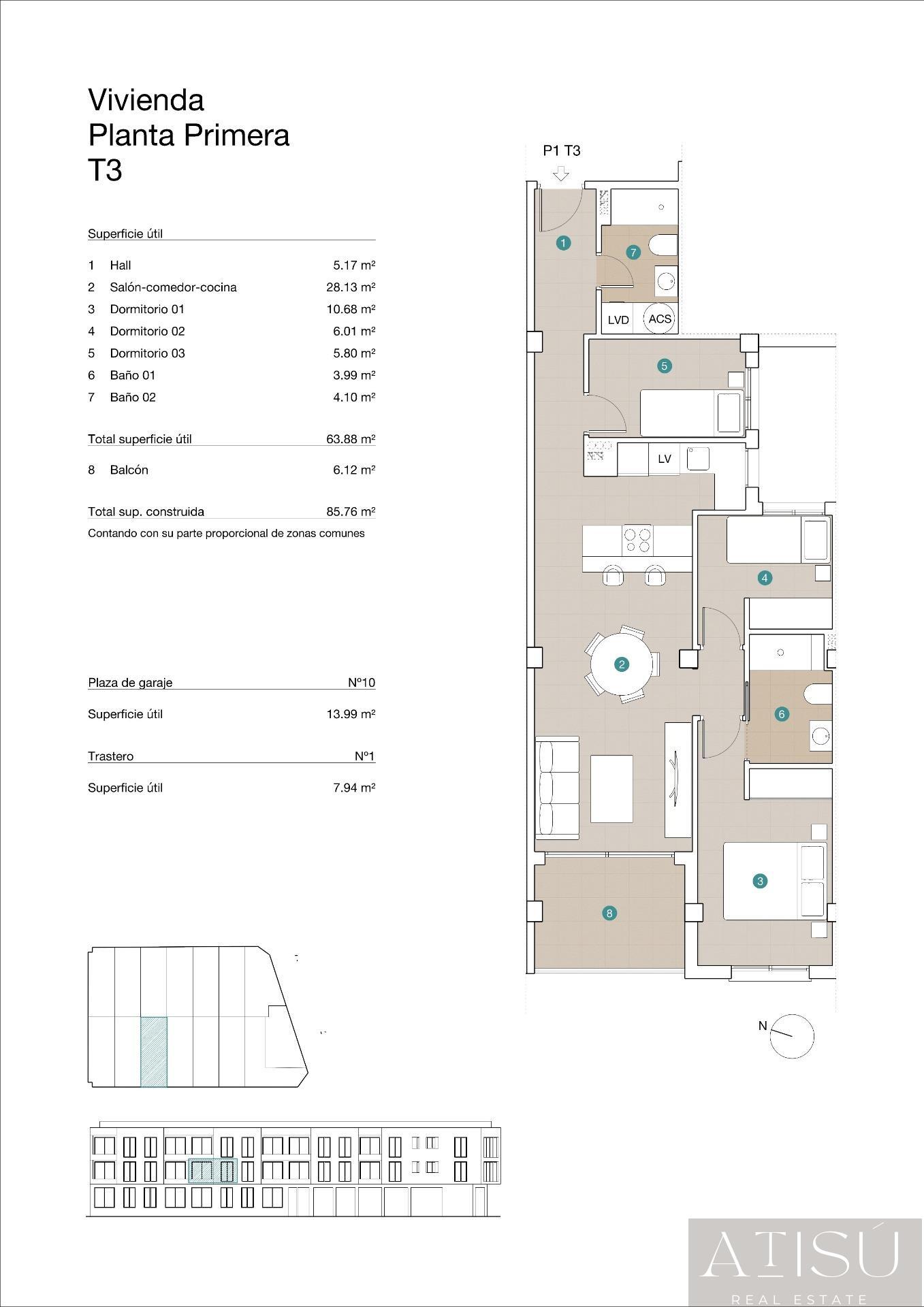 Venta de apartamento en Jacarilla