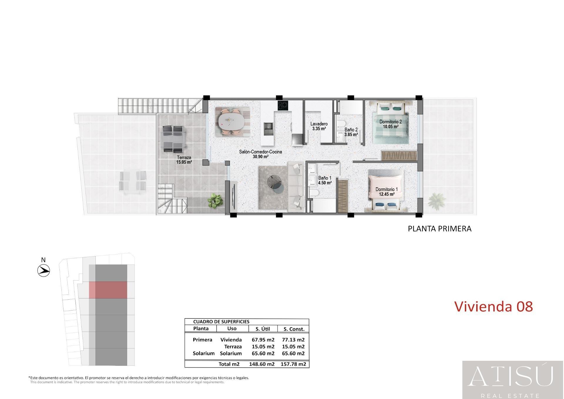Venta de bungalow en Pilar de la horadada