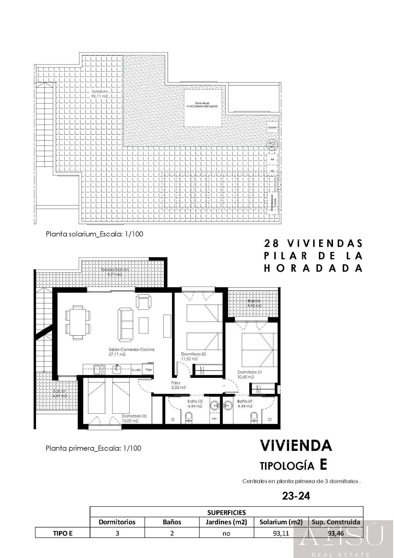 Venta de bungalow en Pilar de la horadada
