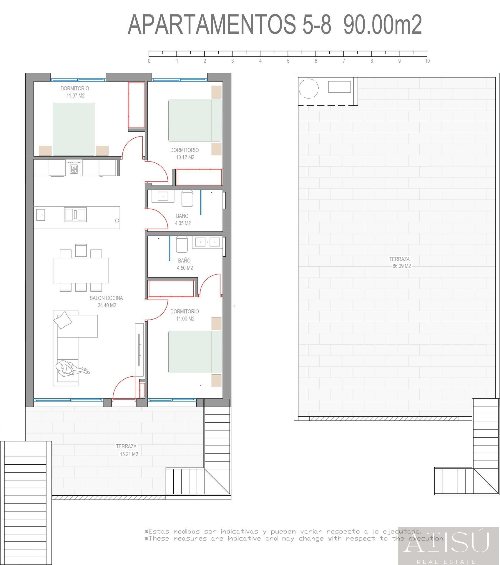 Venta de bungalow en Pilar de la horadada