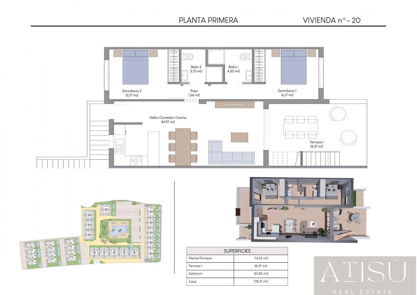 Venta de bungalow en Finestrat