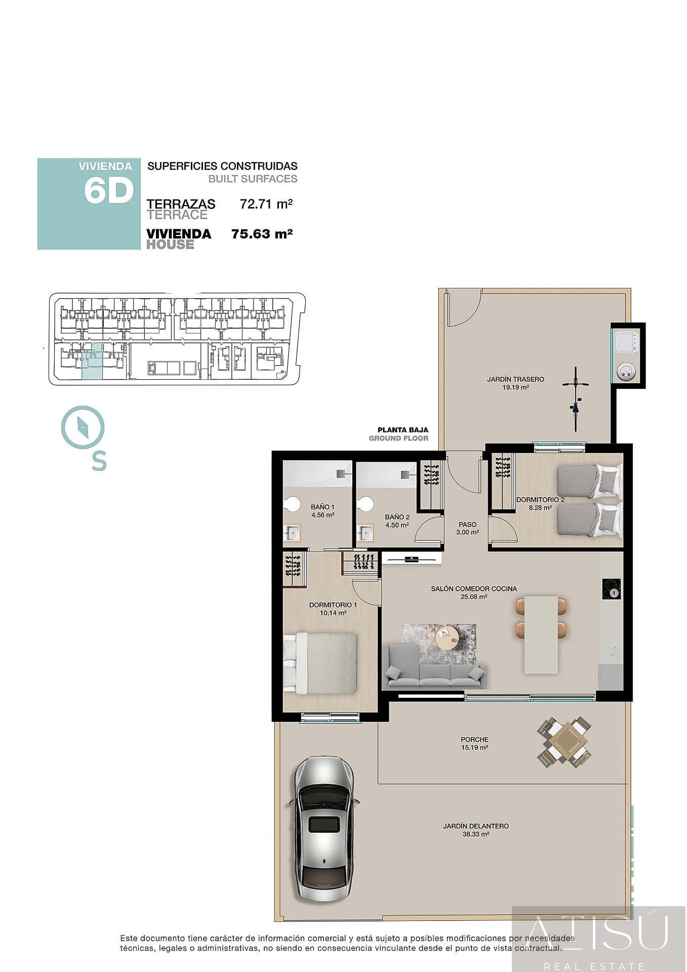 Venta de bungalow en Pilar de la horadada