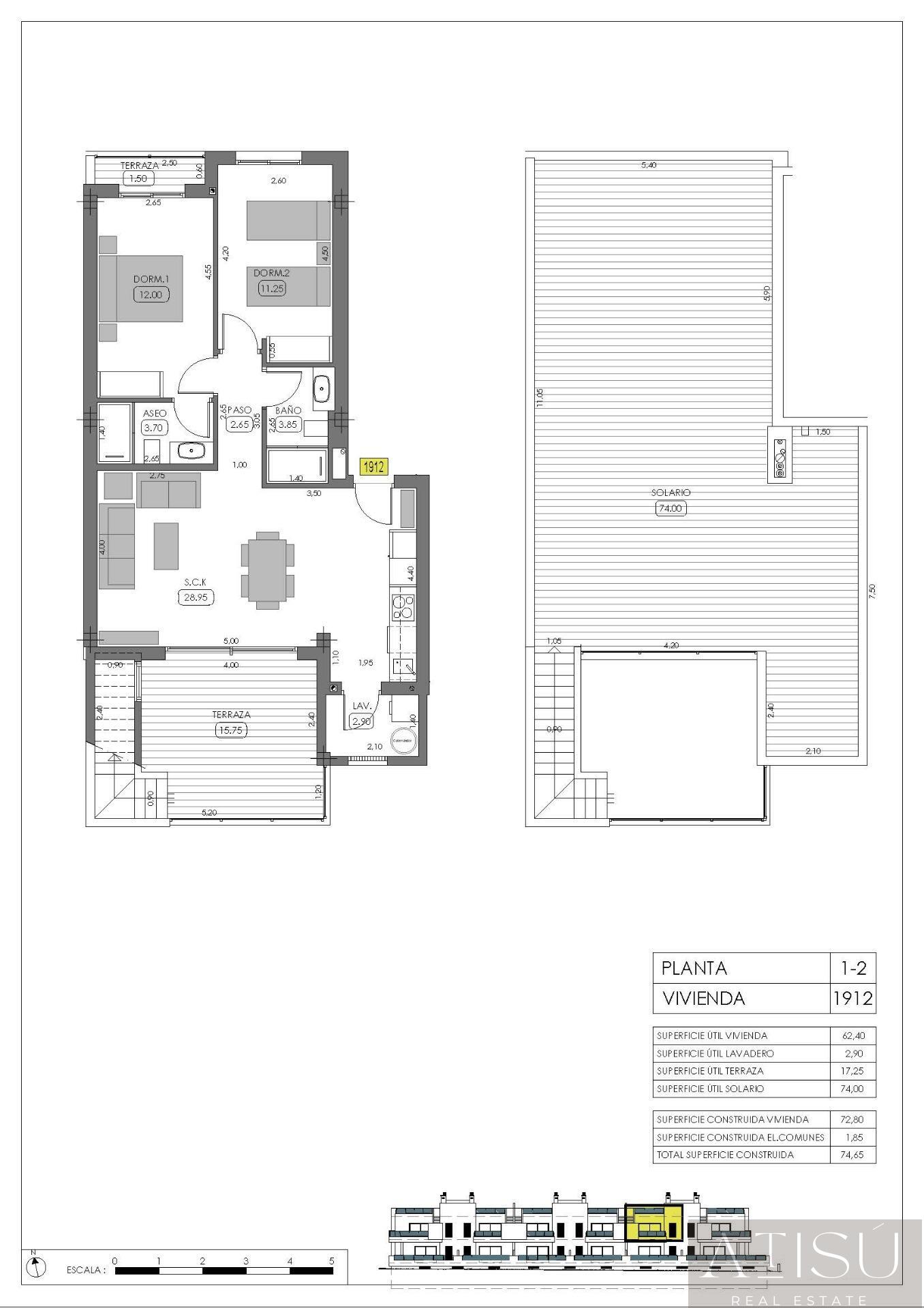 Venta de bungalow en Algorfa