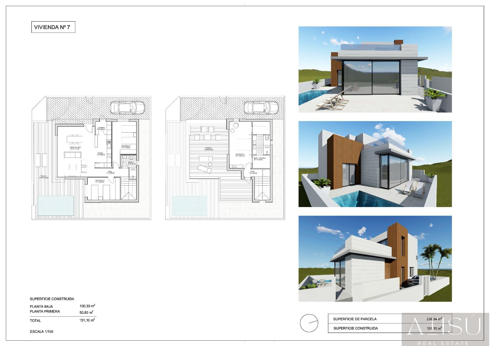 Venta de villa en Pilar de la horadada