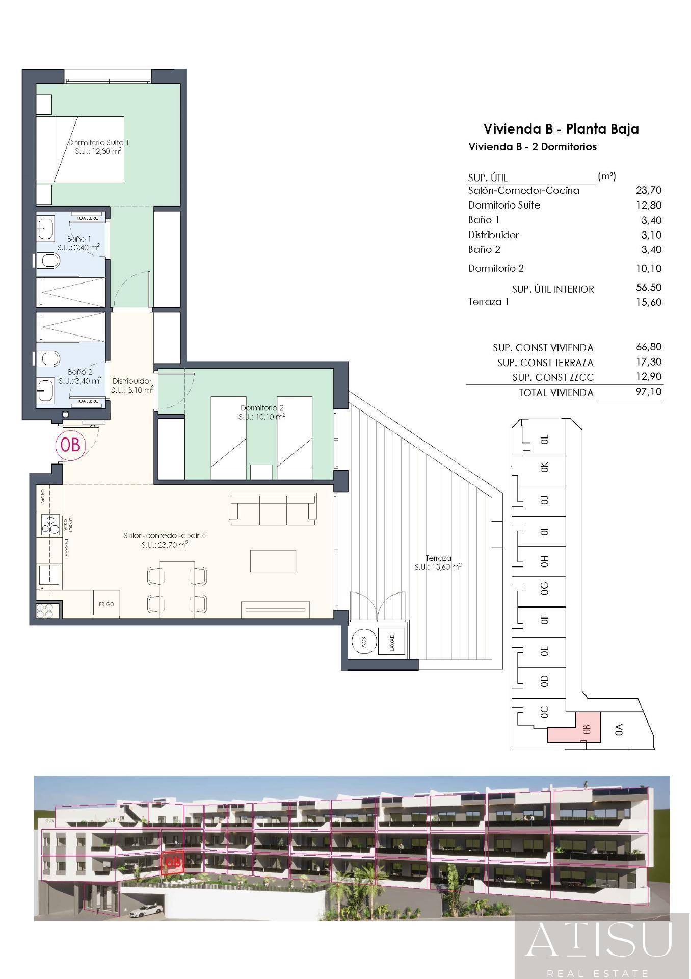 For sale of apartment in Benijofar