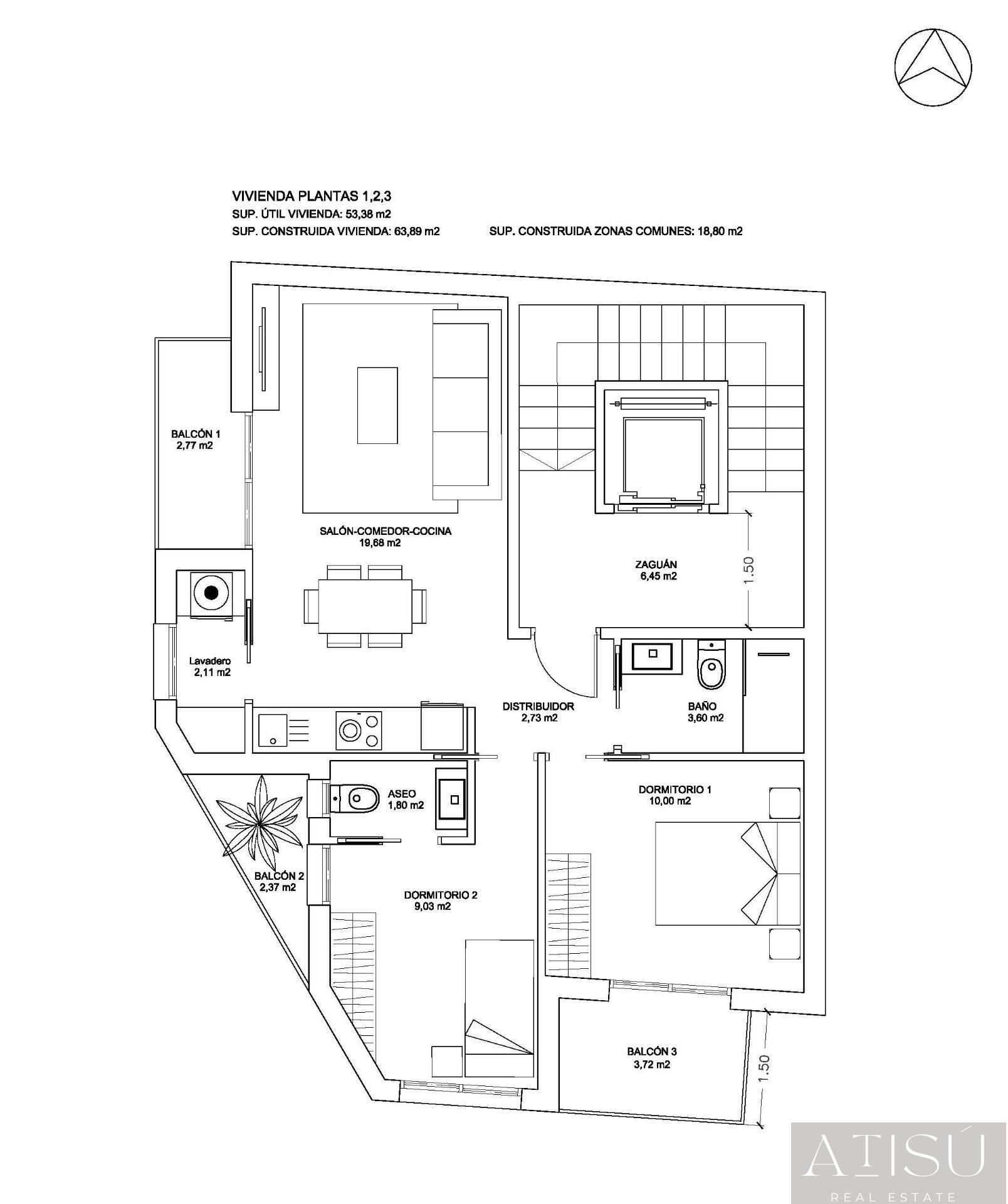 Venta de apartamento en Bigastro