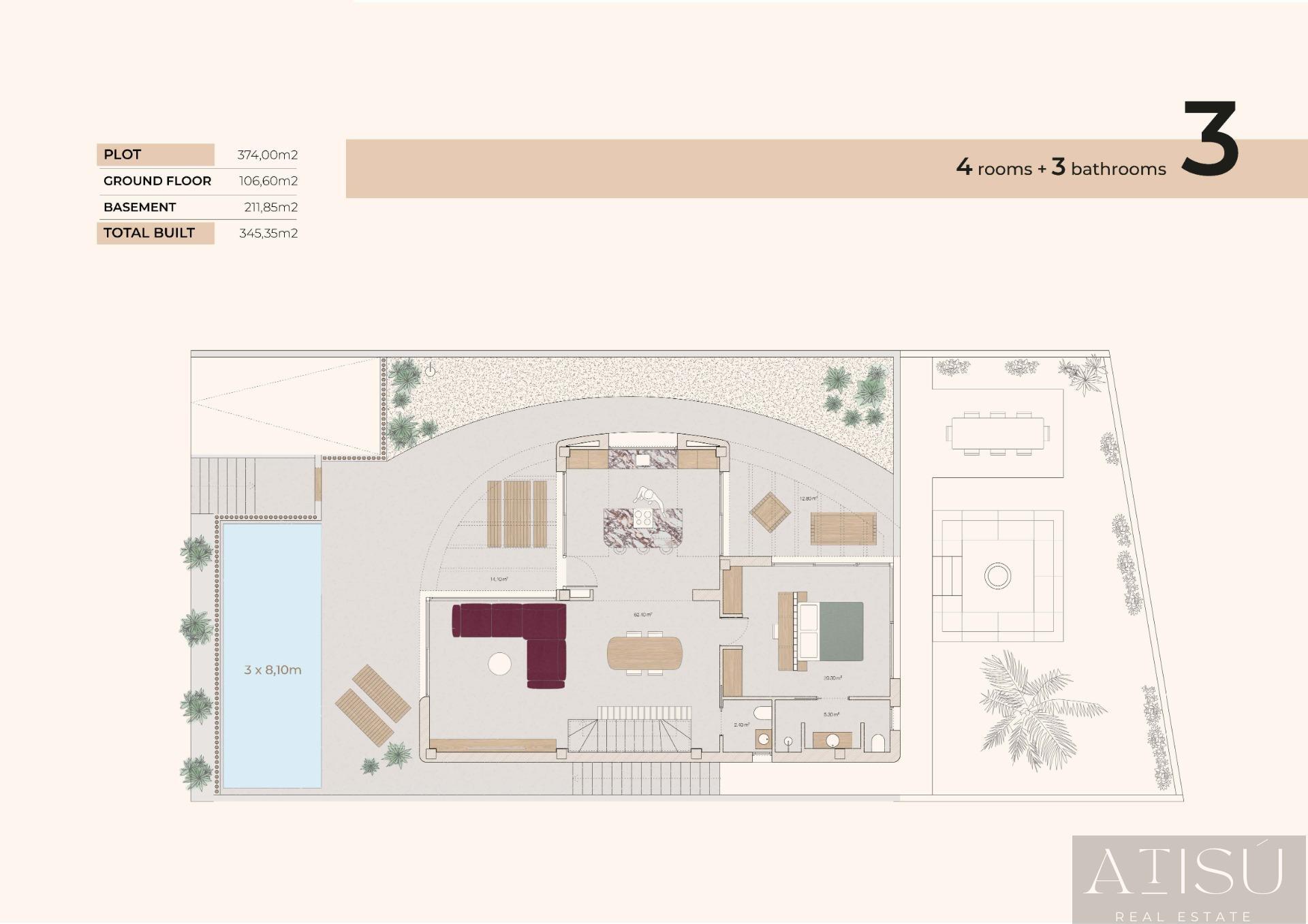 Venta de villa en Algorfa