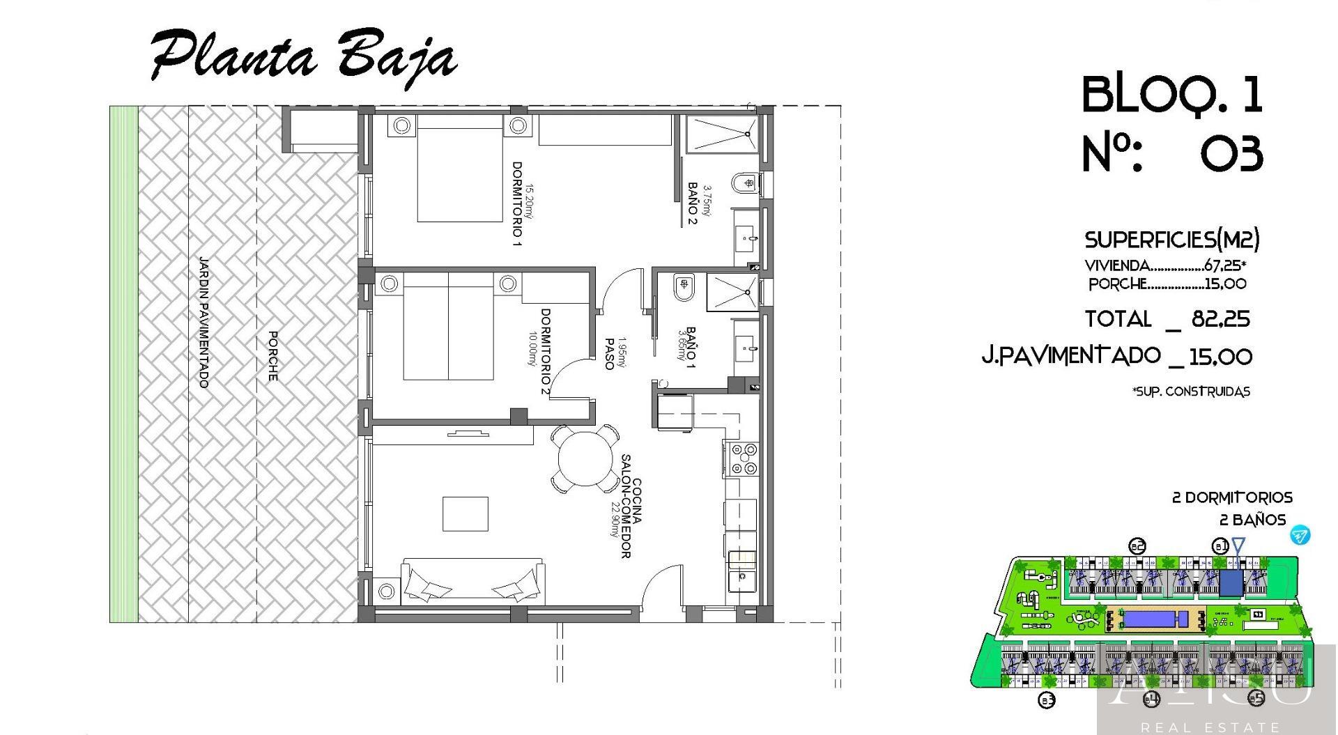 Venta de bungalow en Algorfa