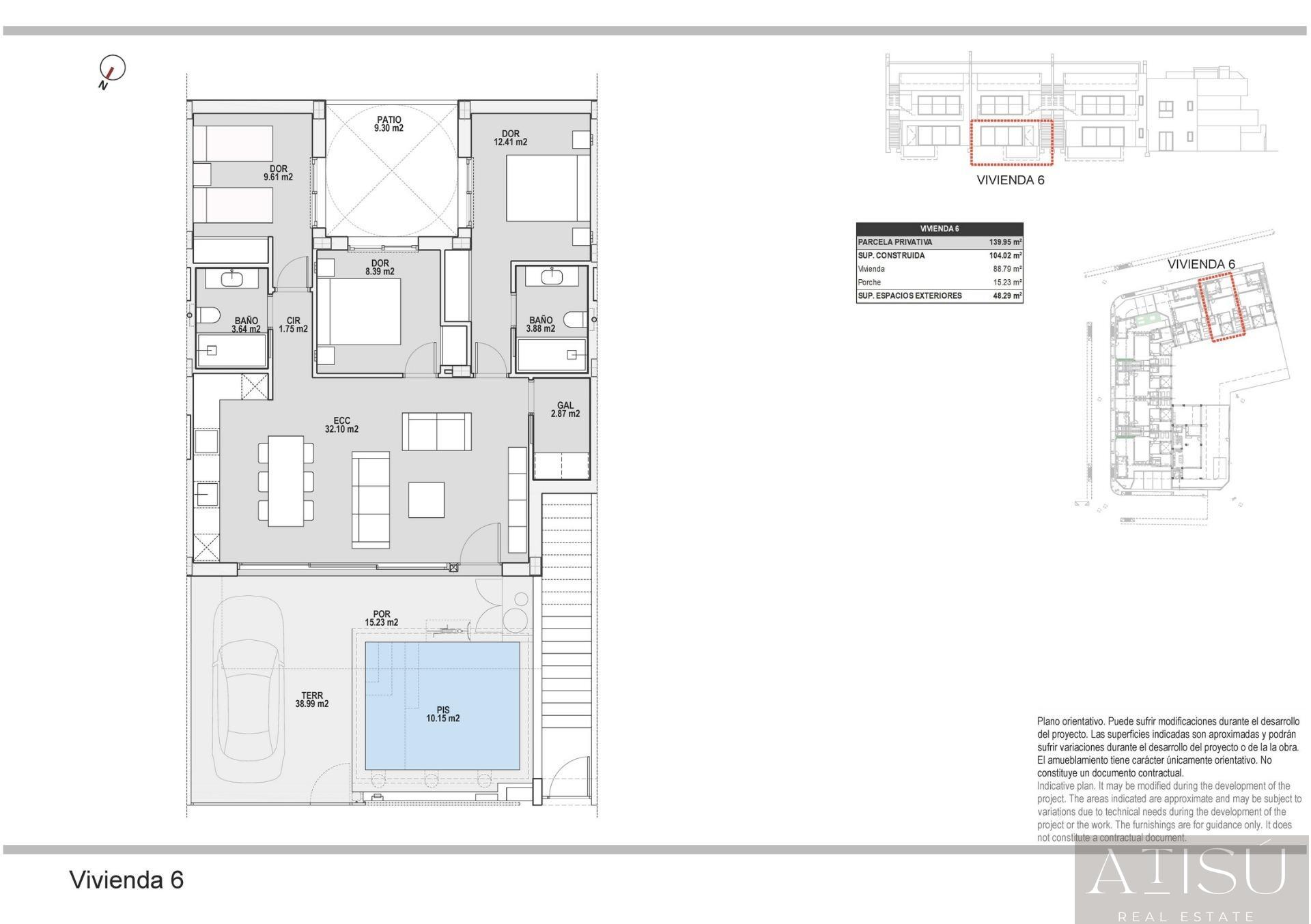 Venta de bungalow en Pilar de la horadada