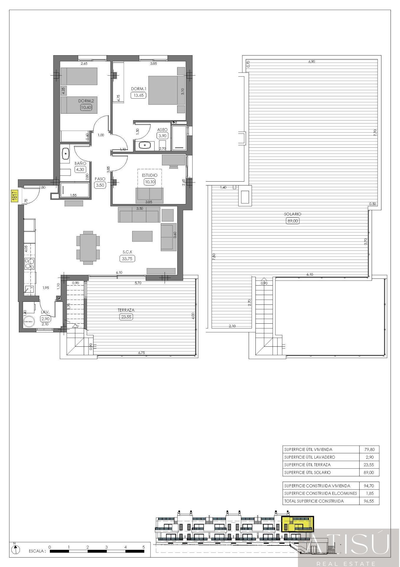 Venta de bungalow en Algorfa