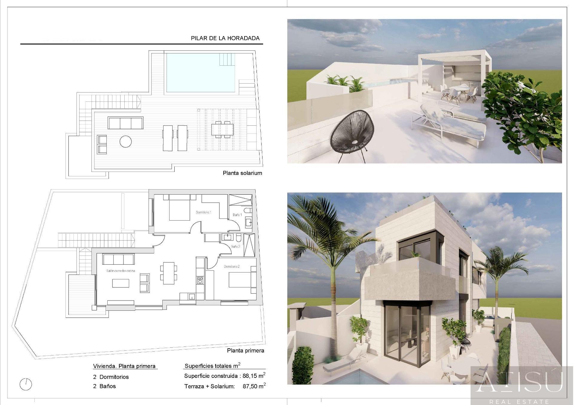 Venta de bungalow en Pilar de la horadada