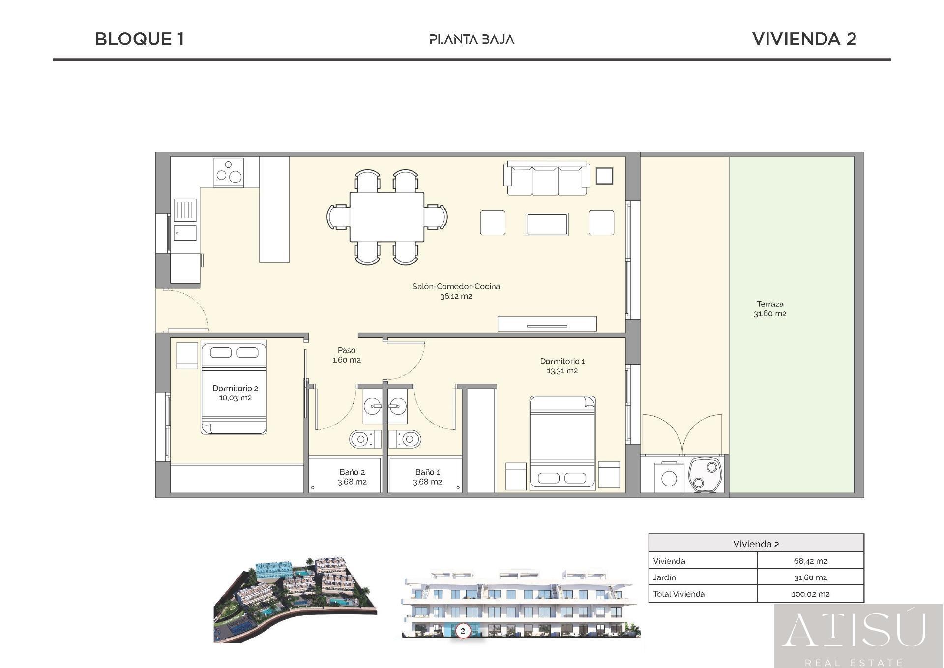 Venta de apartamento en Finestrat