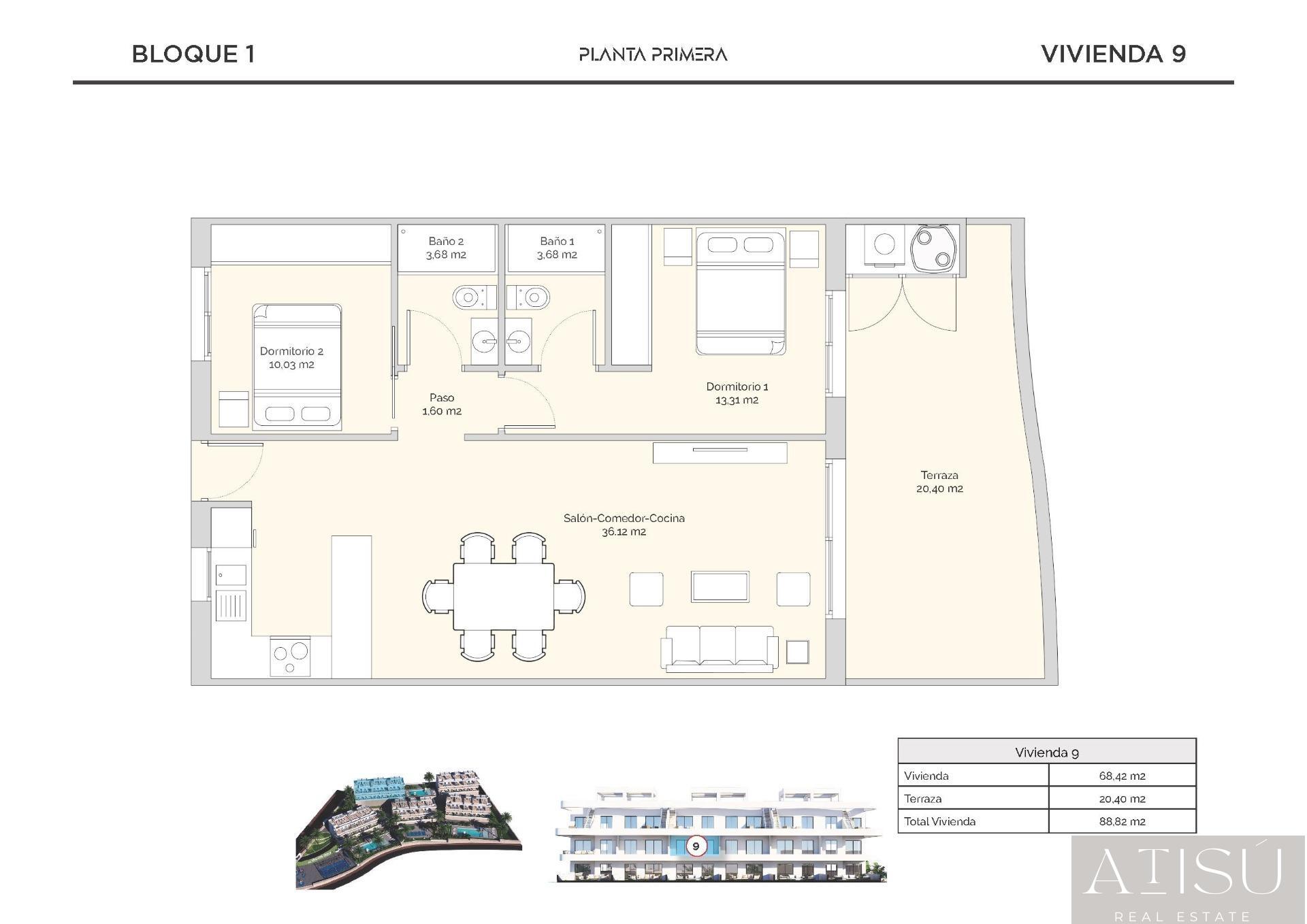 Venta de apartamento en Finestrat