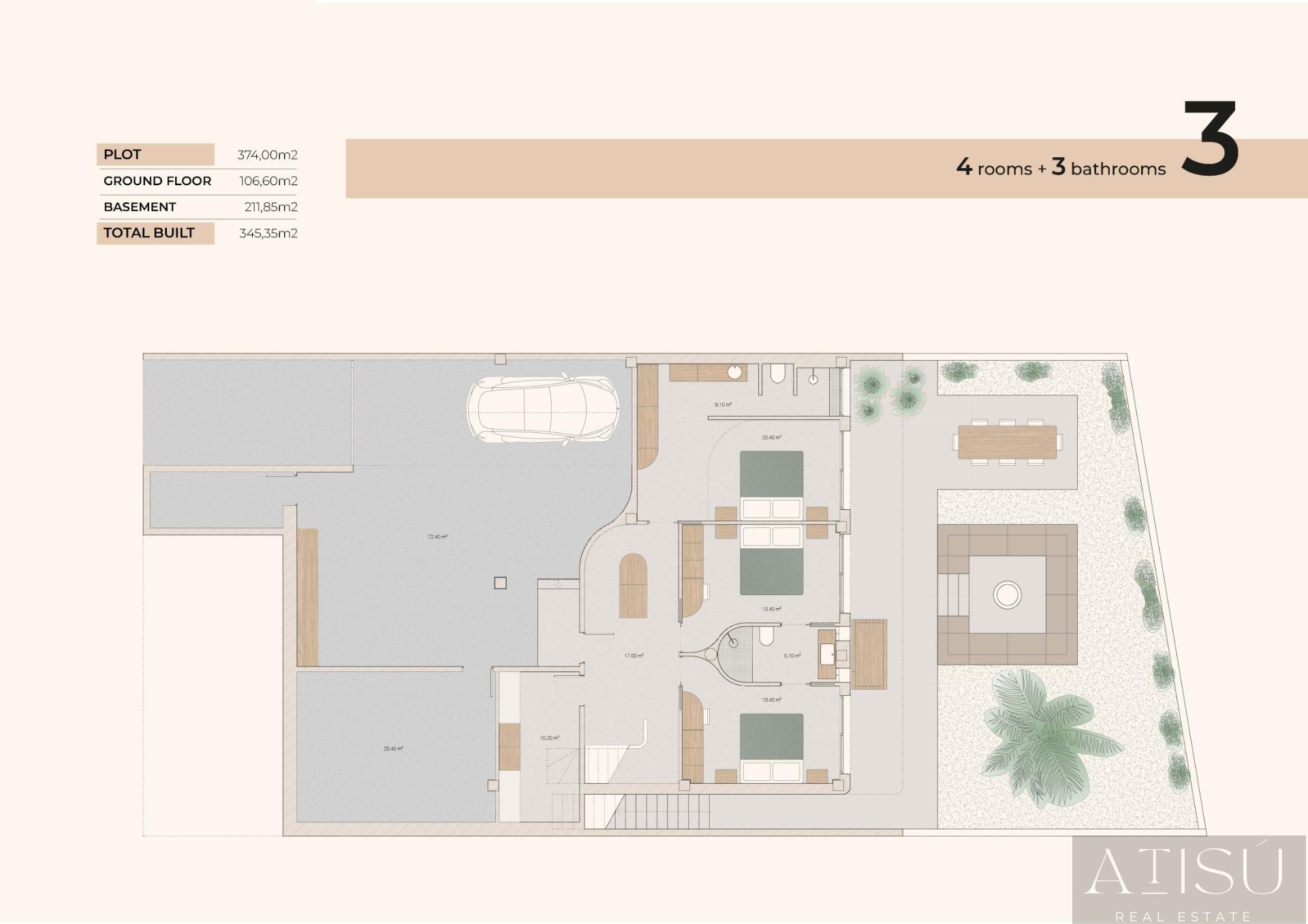 Venta de villa en Algorfa