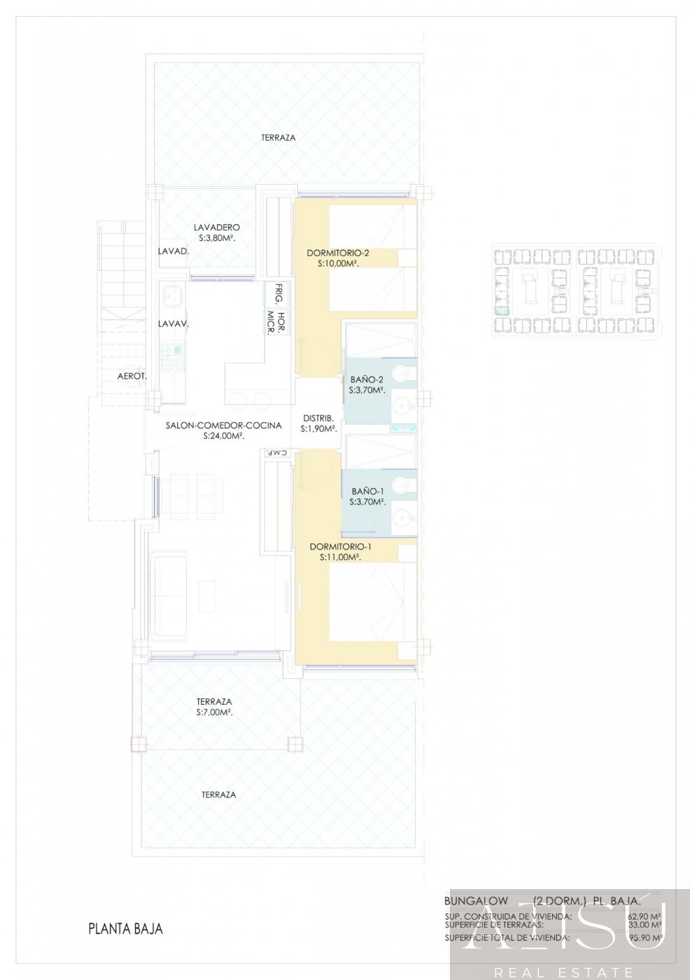 Venta de bungalow en Torrevieja