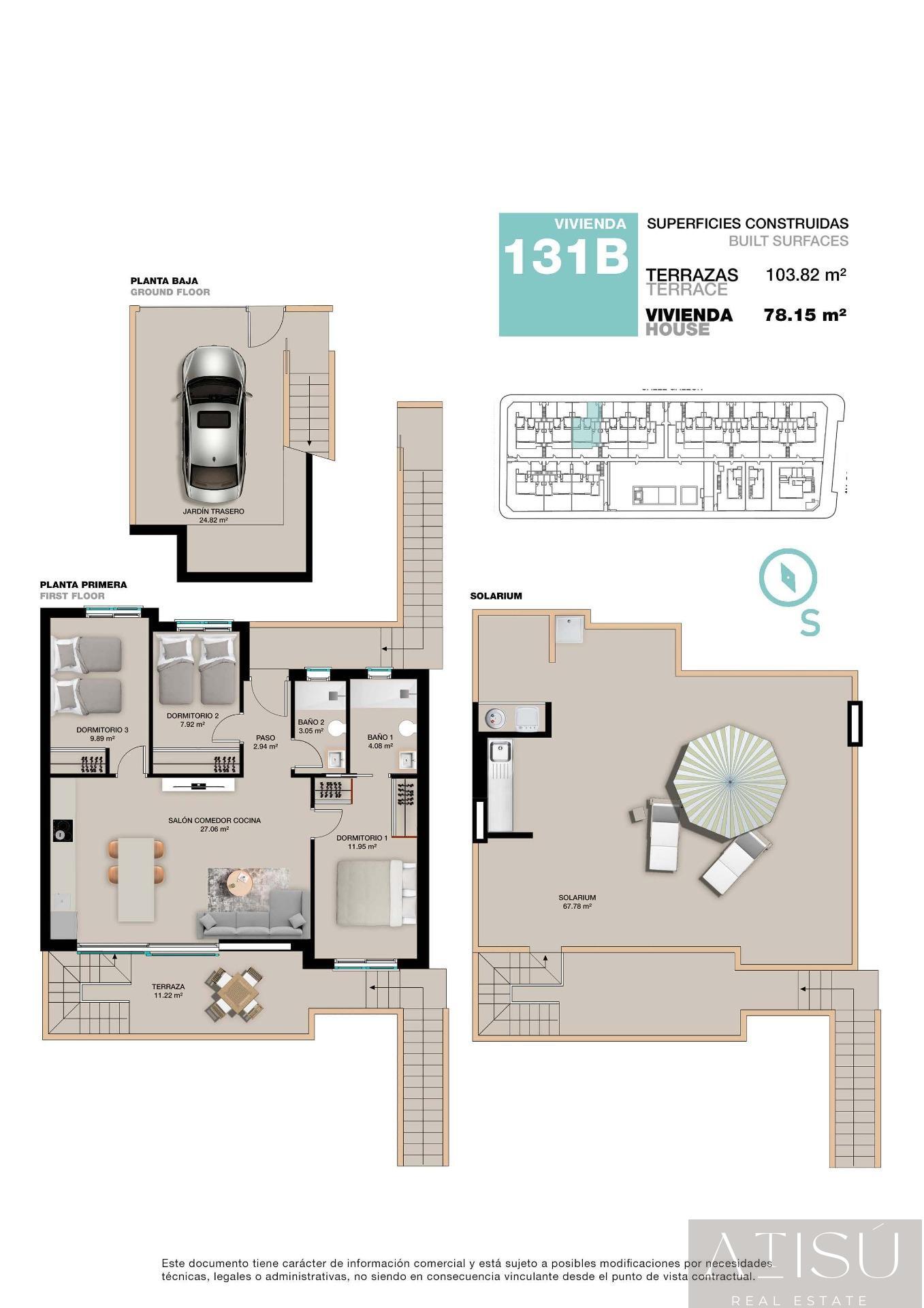 Venta de bungalow en Pilar de la horadada