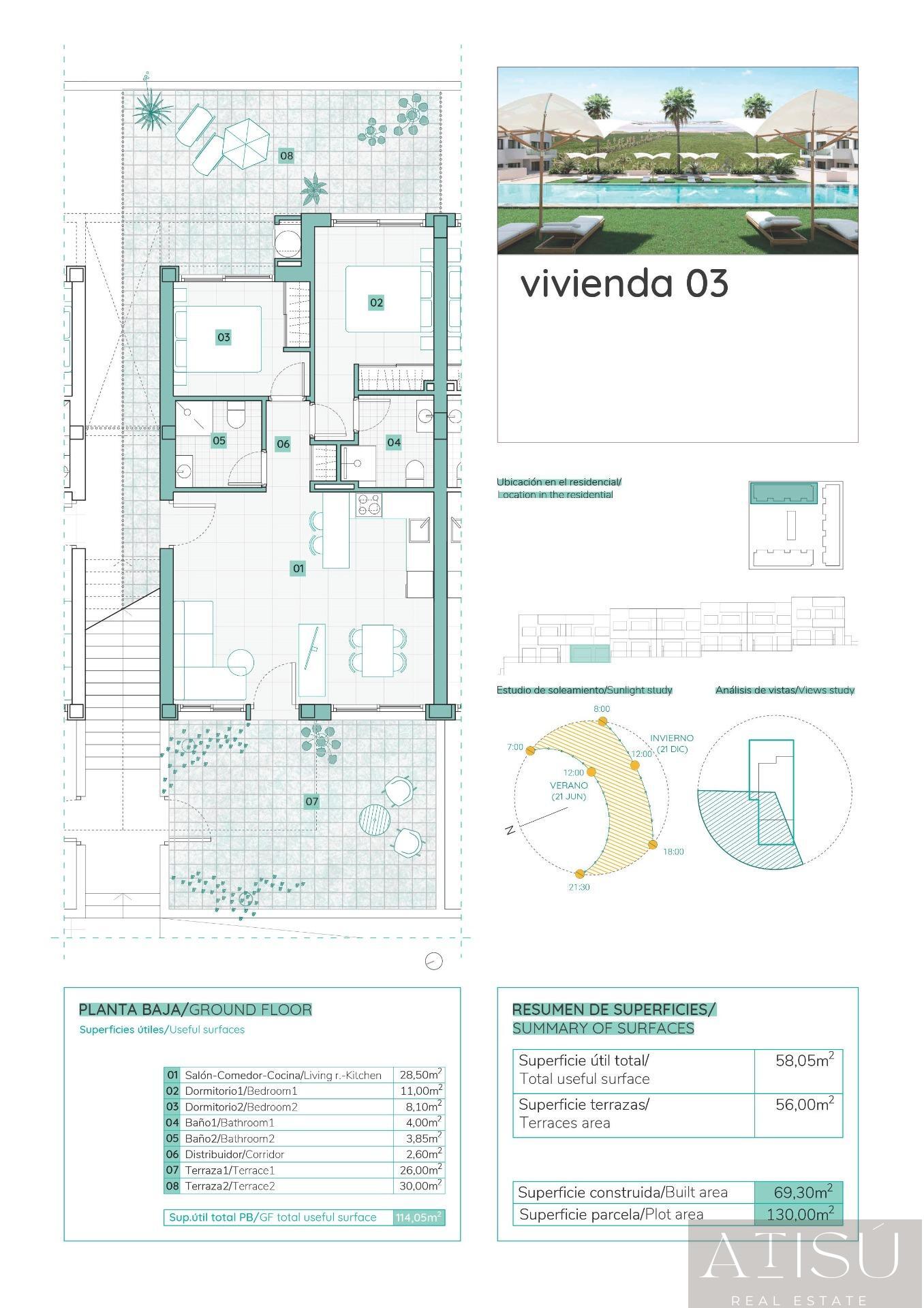 Venta de bungalow en Torrevieja