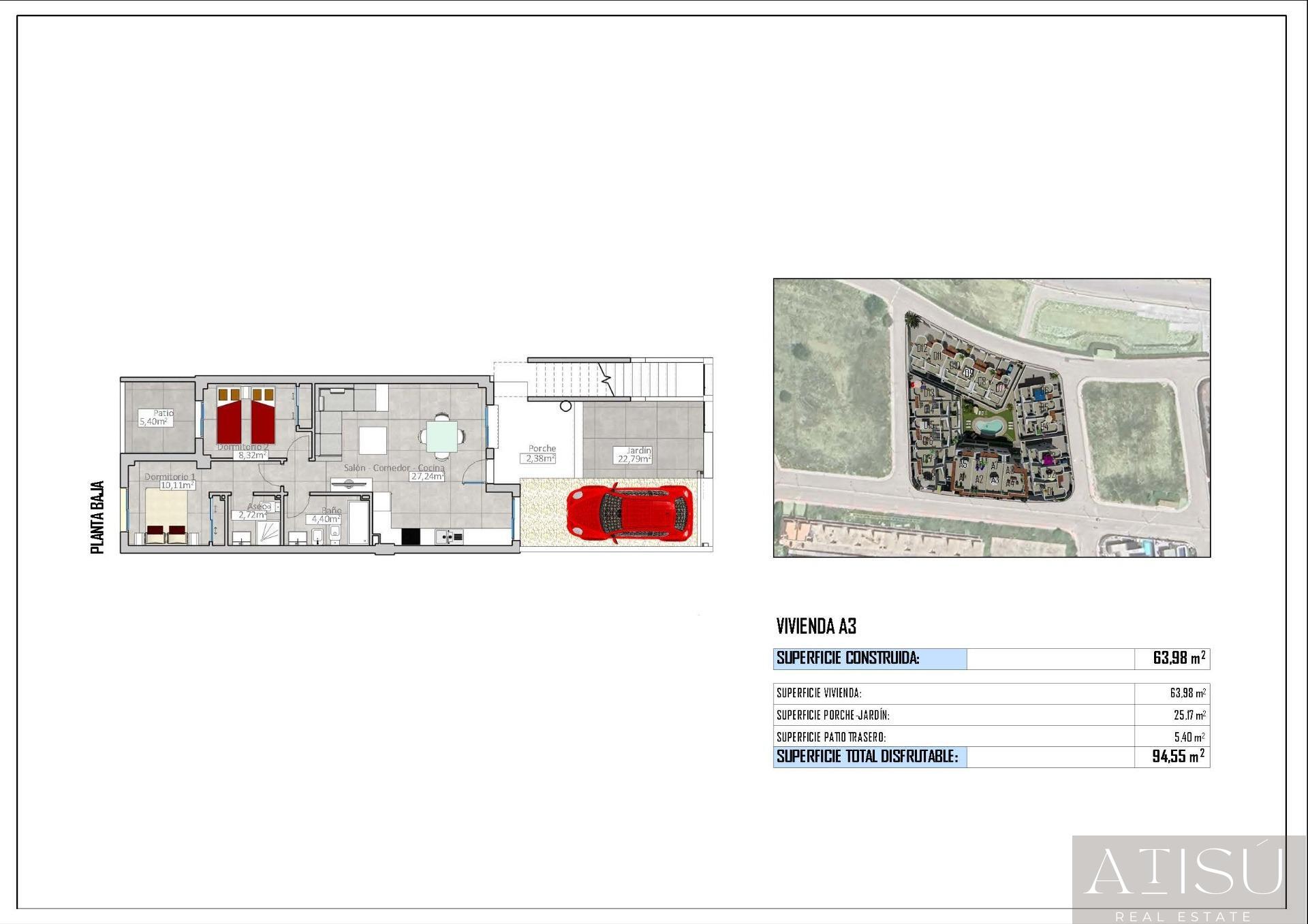 Venta de bungalow en Cox