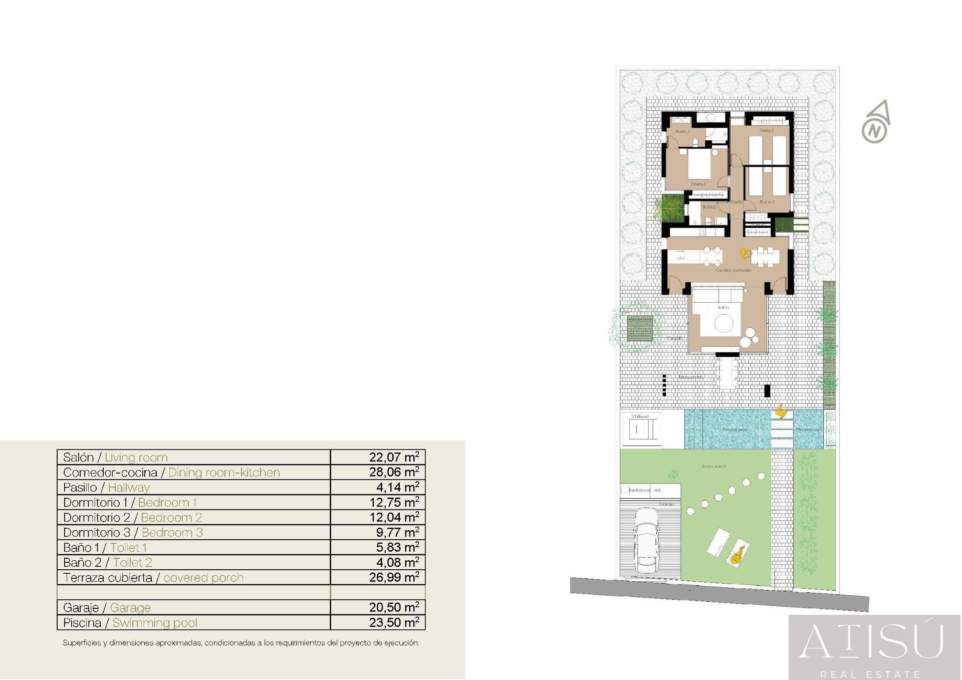 Venta de villa en San fulgencio