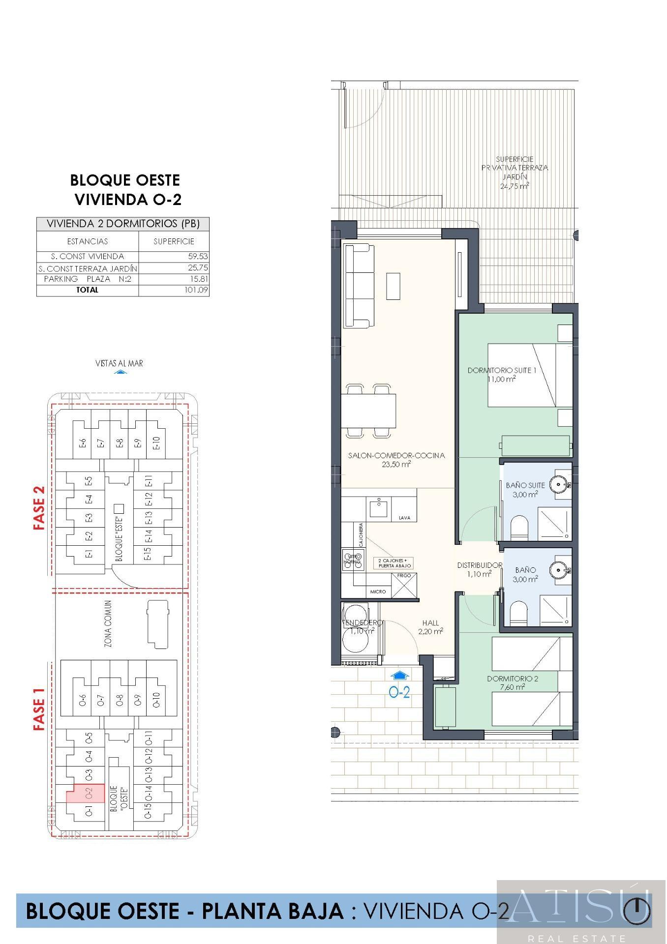 Venta de bungalow en Pilar de la horadada