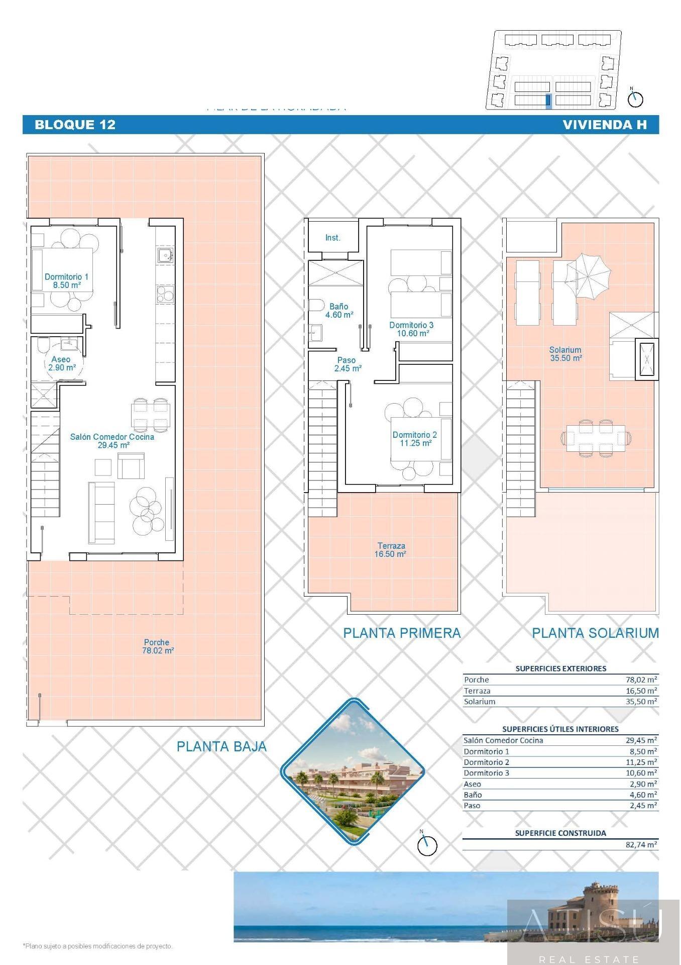 Venta de villa en Pilar de la horadada