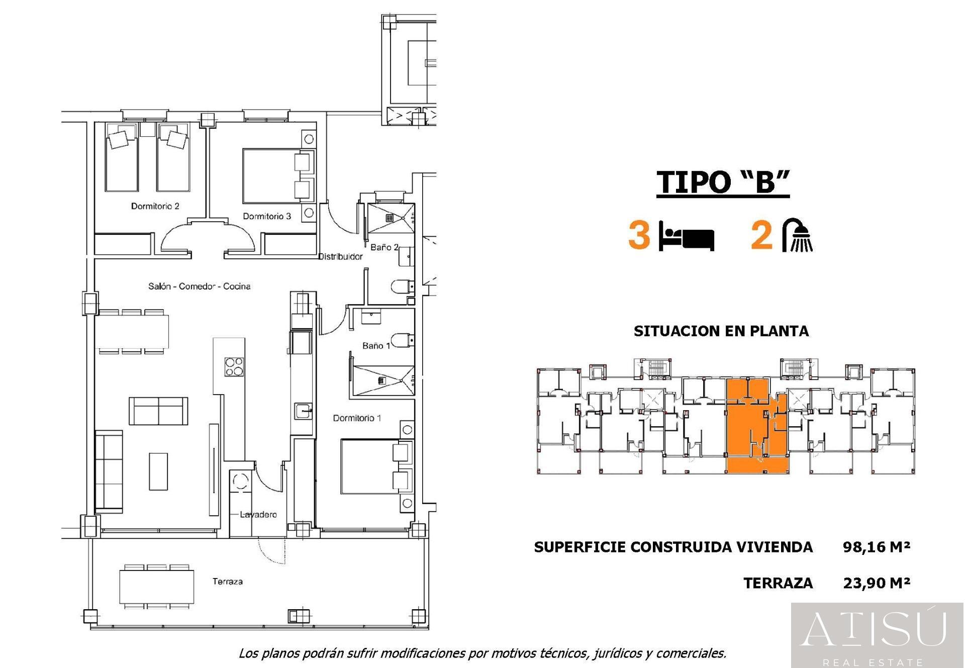 Venta de apartamento en San miguel de salinas