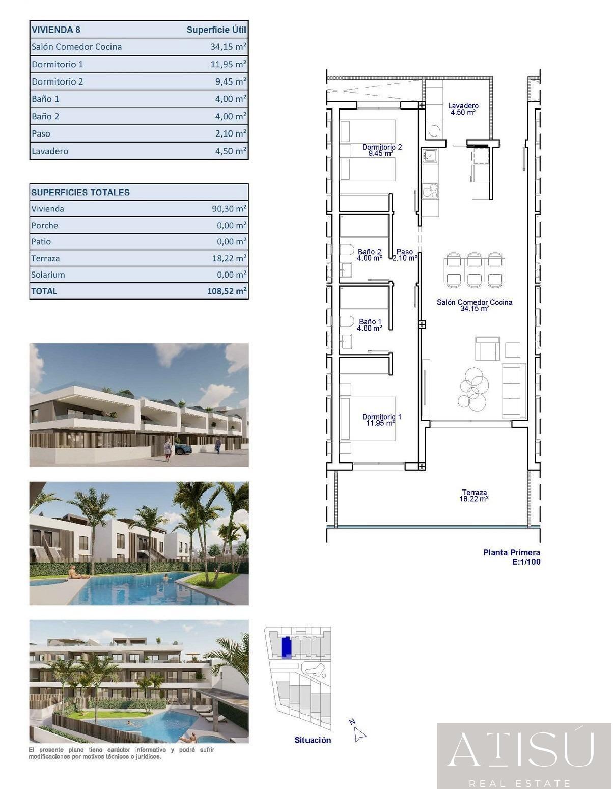 Venta de apartamento en Pilar de la horadada