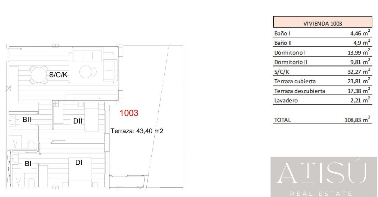 Venta de apartamento en San miguel de salinas