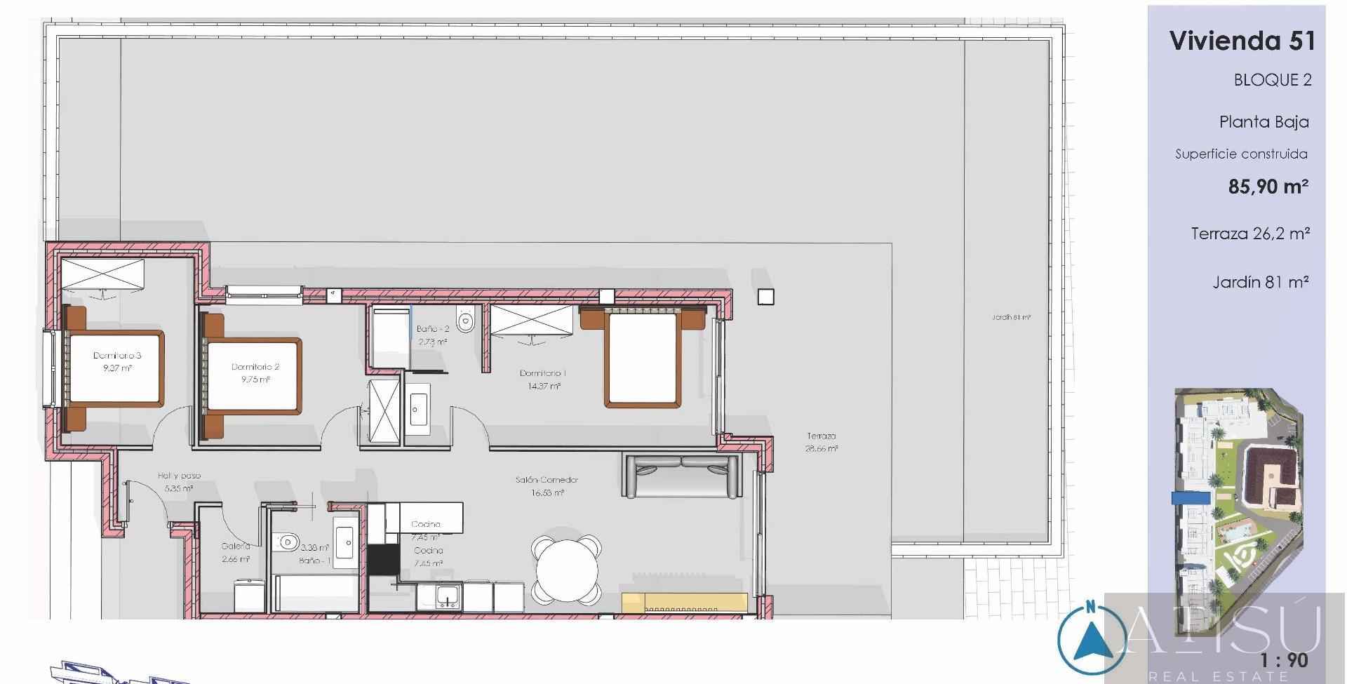 Venta de apartamento en Guardamar del segura